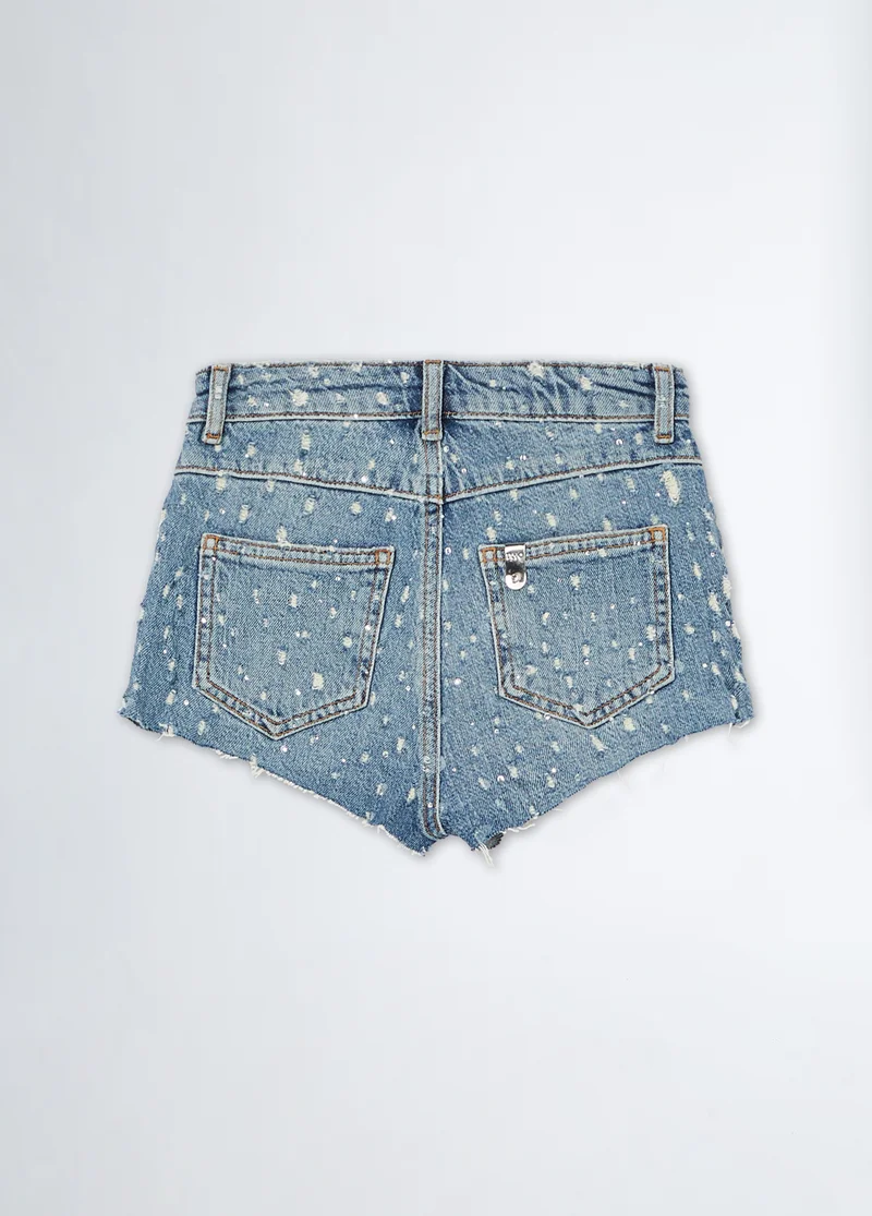 Liu Jo Denim shorts with gemstones