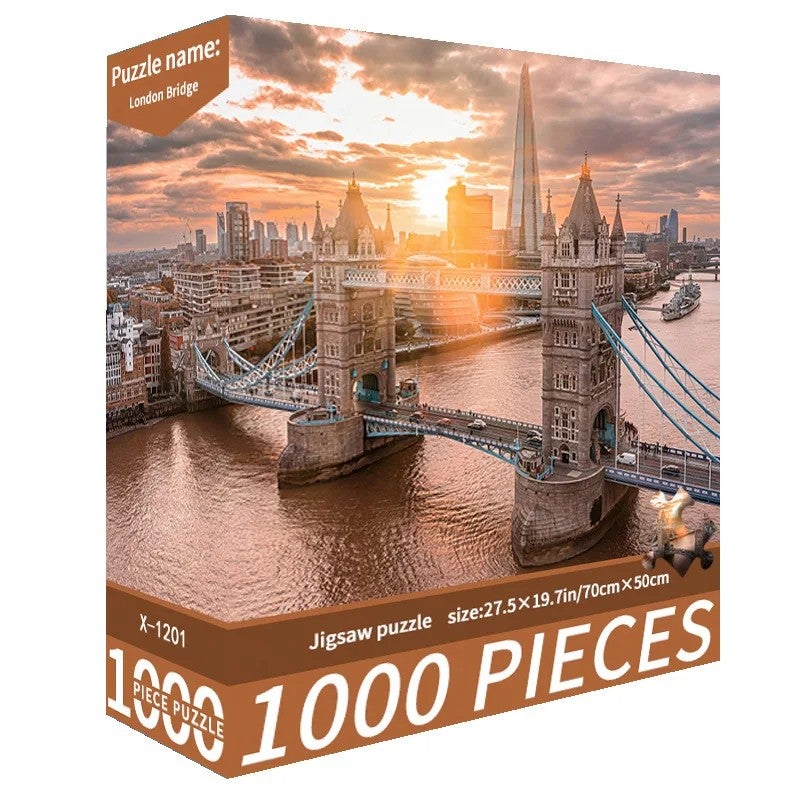 Bluejw Beautiful Artpprk Puzzle Intellectual Puzzles Jigsaw Puzzle Christmas Square 500 1000 Pieces Paper Unisex - Image 5
