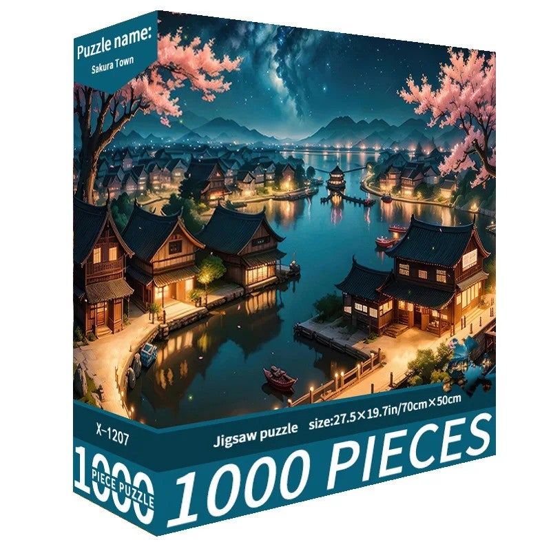 Bluejw Beautiful Artpprk Puzzle Intellectual Puzzles Jigsaw Puzzle Christmas Square 500 1000 Pieces Paper Unisex - Image 4