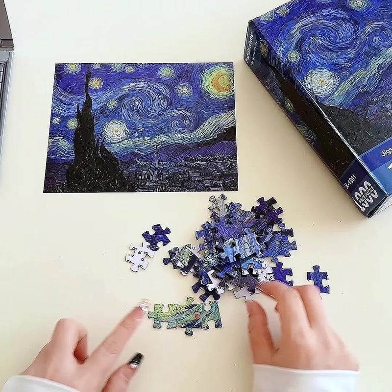 Bluejw Beautiful Artpprk Puzzle Intellectual Puzzles Jigsaw Puzzle Christmas Square 500 1000 Pieces Paper Unisex - Image 3