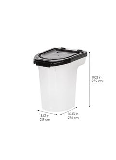 Usa Weatherpro Airtight Dog Food Storage Container, Up To 6.5 Lbs, Treat Box For Dog Cat And Bird Food, Keep Fresh, Translucent Body, Easy Clean Up, Bpa Free, Clear/Black - pzsku/Z22FE2EE9E9588C5A24C2Z/45/_/1726220377/d04f814f-9dfb-41f3-8bec-a543bec66fc1