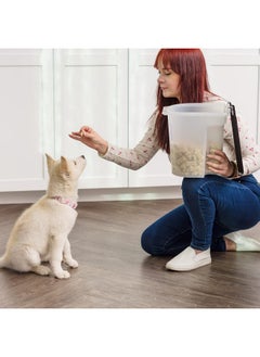 Usa Weatherpro Airtight Dog Food Storage Container, Up To 6.5 Lbs, Treat Box For Dog Cat And Bird Food, Keep Fresh, Translucent Body, Easy Clean Up, Bpa Free, Clear/Black - pzsku/Z22FE2EE9E9588C5A24C2Z/45/_/1726220392/5d5e1489-c42b-410a-84f2-2b1f91a9828a