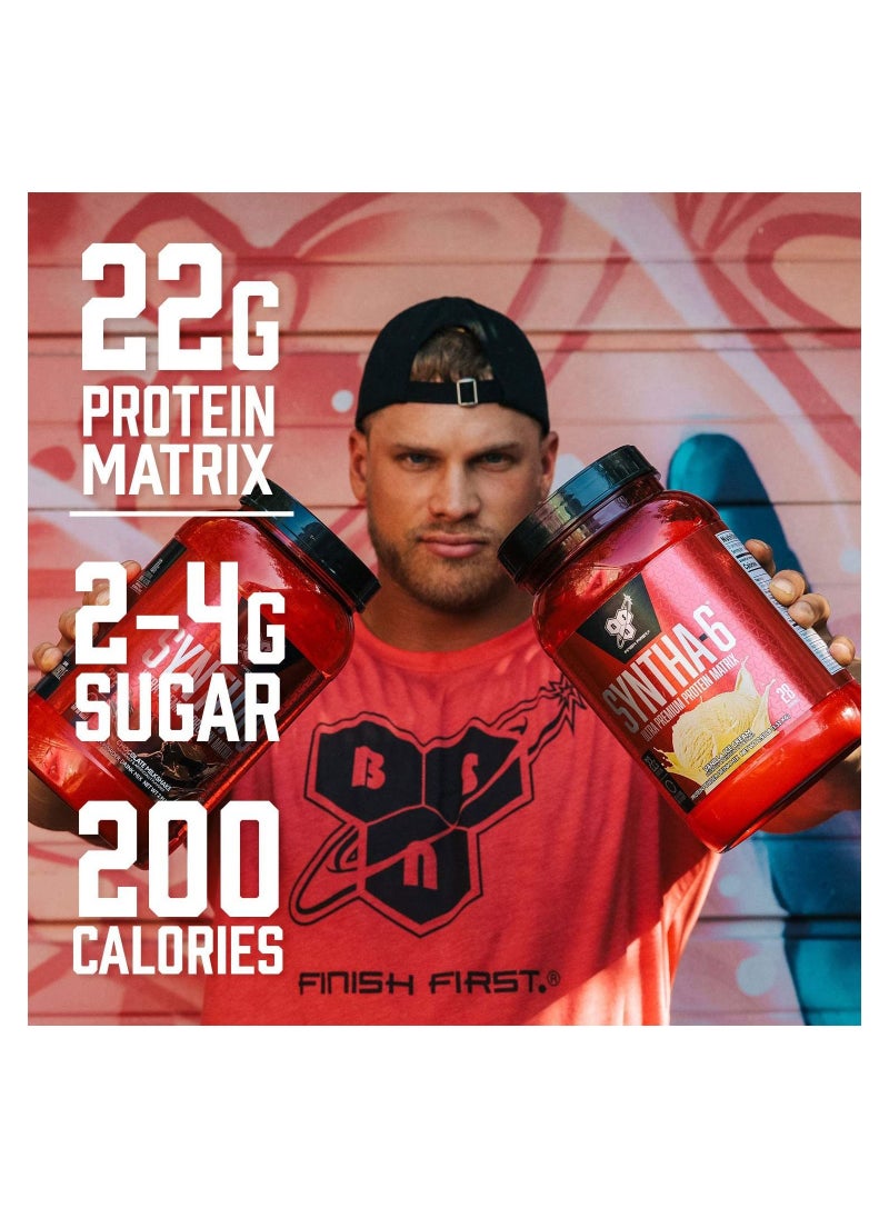 BSN - BSN SYNTHA-6 Whey Protein Powder, Chocolate Protein Powder with Micellar Casein, Milk Protein Isolate, Chocolate Milkshake, 48 Servings - Image 1