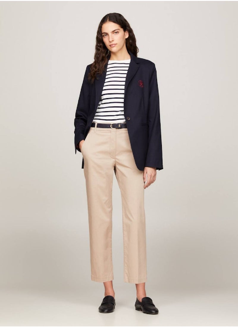 TOMMY HILFIGER Women's Slim Straight Chinos -  Stretch organic cotton blend, Beige  - Image 2