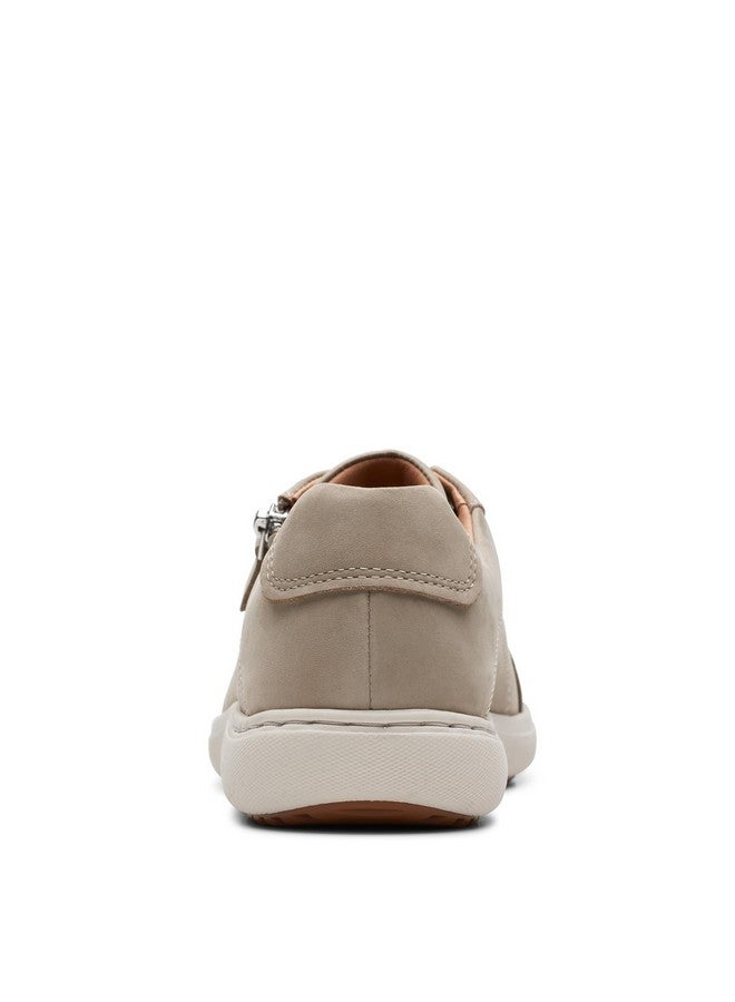 Clarks Women's Nalle Lace Sneaker, Stone Nubuck, 9 - Image 4