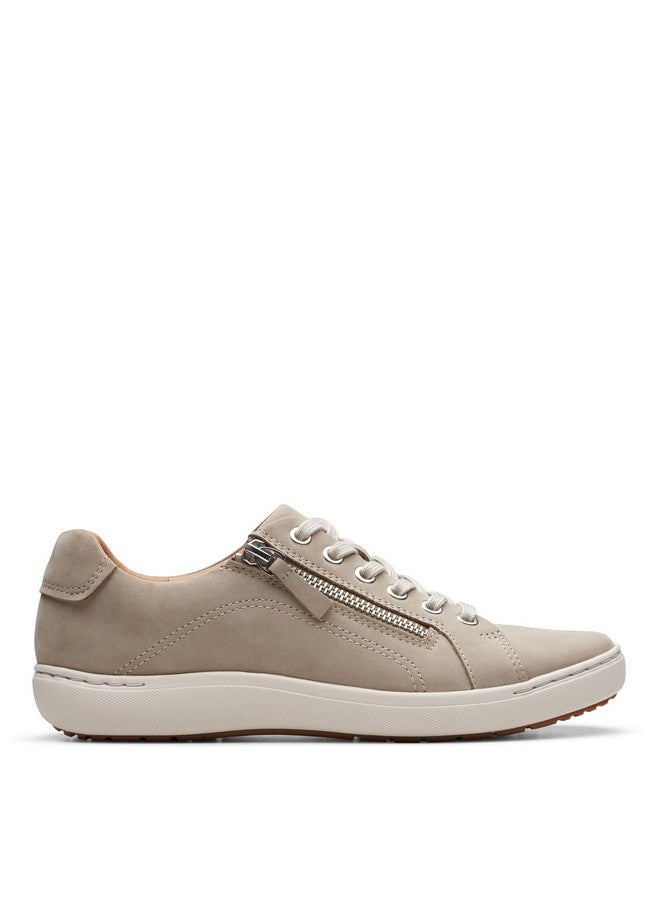 Clarks Women's Nalle Lace Sneaker, Stone Nubuck, 9 - Image 2
