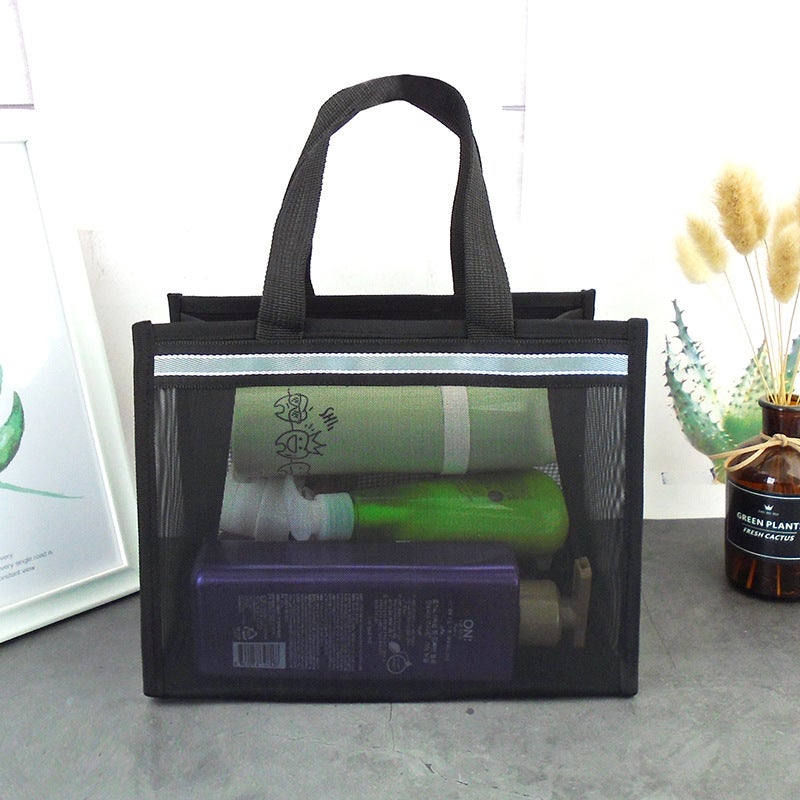 Mesh Wash Bag Women'S Portable Cute Travel Bath Bag Portable Men'S Bathroom Makeup Storage Bag Bath Pocket Bag - Image 5