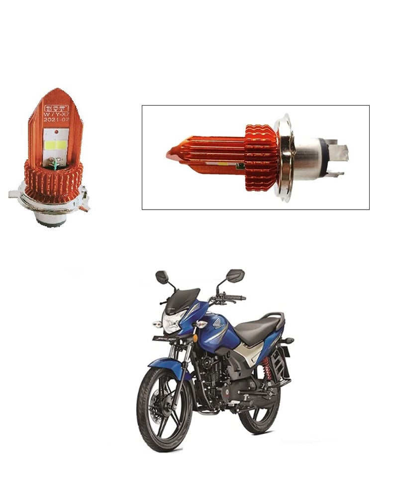 PRIKNIK Led Headlight Bulb 30W Two Color White/Yellow Light H4 Lamp Compatible With H-onda CB Shine Sp - Image 3