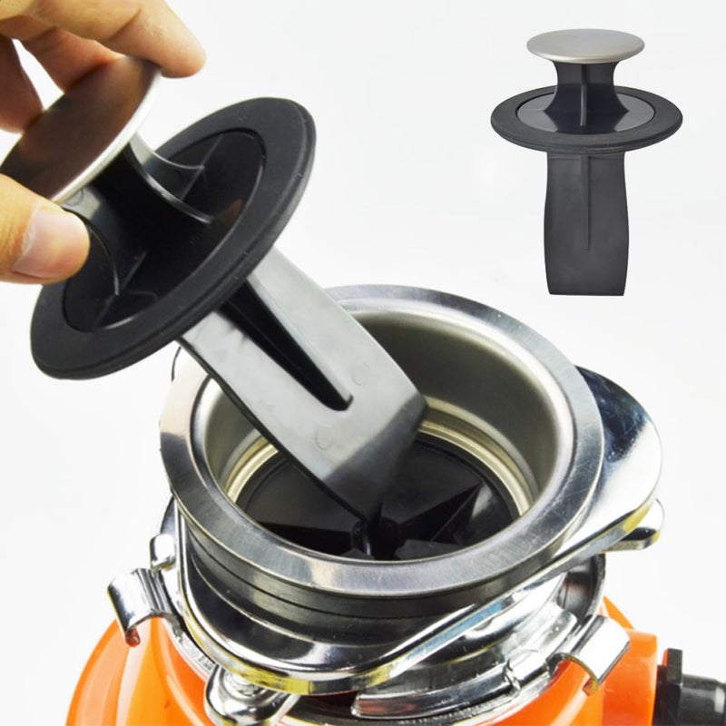 Black Kitchen Sink Stopper And Strainer 78 80mm With Kick Out Device Anti Clogging - Image 4