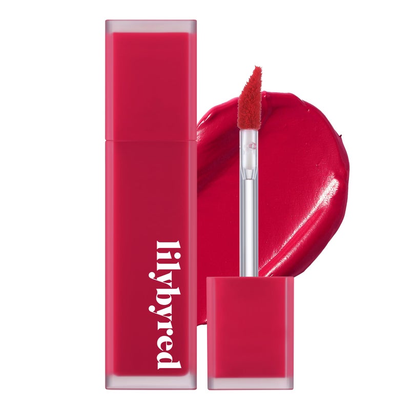 lilybyred Mood Liar Velvet Tint Korean Moody Matte Lip Stain Creamy Velvet Texture Blurring SoftFocus Effect Highly Pigmented SmudgeProof LongLasting 014 oz 06 Innocent Apple - Image 3