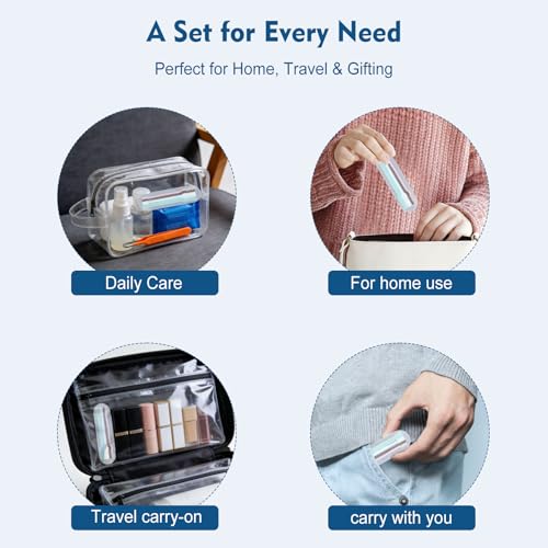 CNURO Nasal Hair Cutter, 5PCS Upgraded 360° Rotating Nose Hair Trimmer, Portable Double-Sided Nose Hair Trimmer for Men and Women, Complete Set in 5 Colors with Soft Brush - Image 5