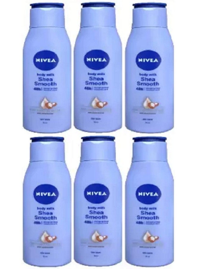 Nivea Body Milk Shea Smooth Lotion 6 Units Of 75Ml Each (450 Ml) - Image 1