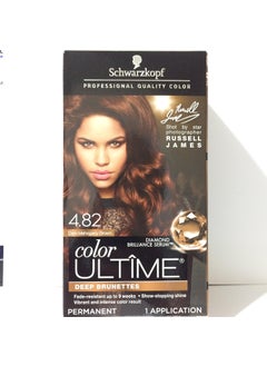 Schwarzkopf Schwarzkopf Color Ultime Permanent Hair Color Cream, 4.82 Dark Mahogany Brown (Packaging May Vary) 