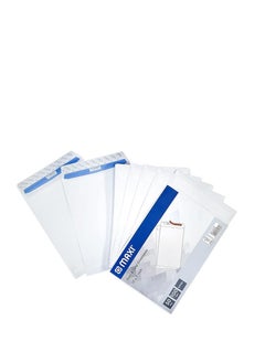 Maxi Maxi Peel & Seel Envelopes 10 x 7inch 100 gsm 50 Pieces White 
