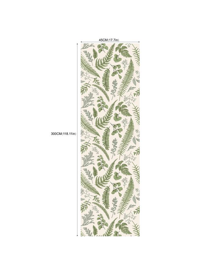 الأزرق جي دبليو Wallpaper خلفية غرفة المعيشة قابلة للإزالة ورق الجدران الأخضر والزهور غير الملحومة RW131-157 - Image 1