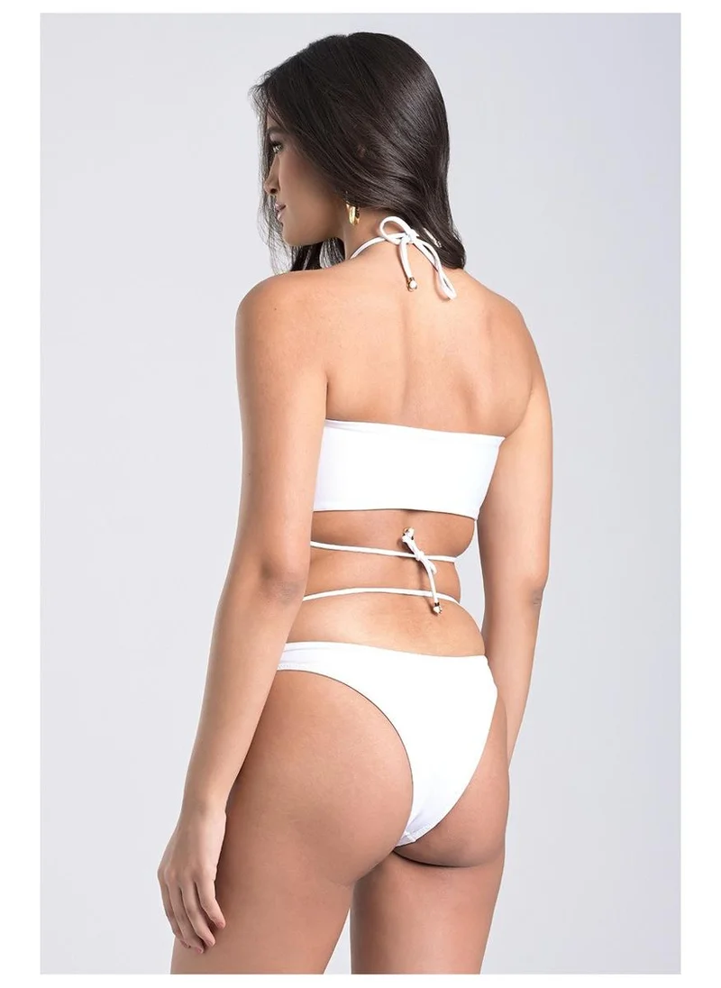 Carmen Steffens  White Bianco Maxi Pearls Bikini for Women | Best Price UAE