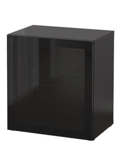 Shelf unit with glass door, black-brown/Glassvik black/clear glass, 60x42x64 cm - pzsku/Z22FEFE73ADD4F1EA6E3DZ/45/_/1740222341/8c60d8bf-f9a1-438c-9243-606bbd45376a