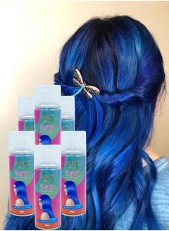 6 Pieces Hair Colour Spray Blue