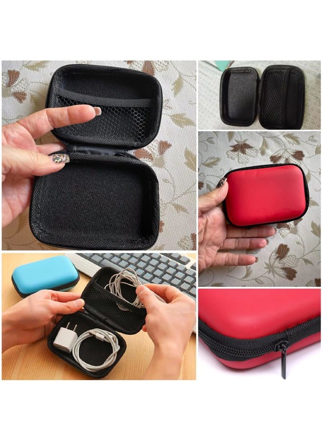 SquEqu 2 Pack Hard Drive Carrying Case 2.5 inch HDD SSD External Drive Storage Bag Organizer Hard EVA Cover Zipper Pouch for Canvio Basics Western Digital WD Elements My Passport Seagate Backup Plus - Image 3
