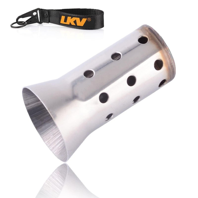 LKV Motorcycle DB Killer 51mm Universal Muffler Silencer Baffle Removable Noise Eliminator Compatible with Harley Moto Guzzi Honda Kawasaki Suzuki Yamaha Cruiser Scooter