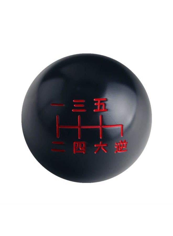 DEWHEL Black/Red Inlay Manual Shift Knob Short Throw Shifter 6 Speed M10x1.5 M10x1.25 M8x1.25 M12x1.25 - Image 1