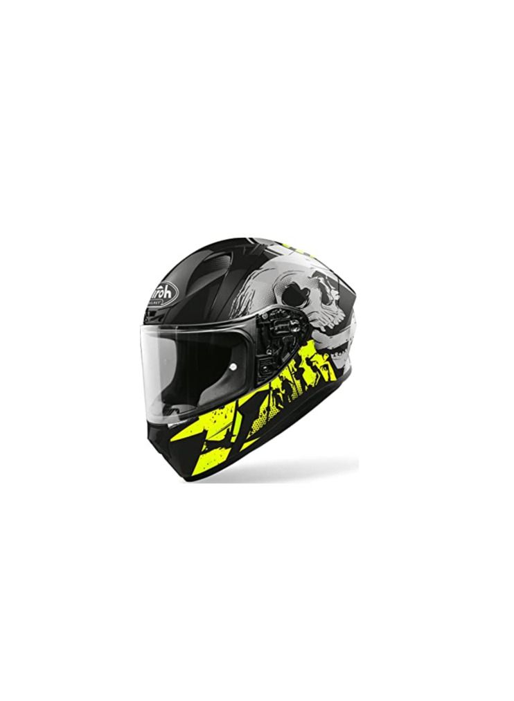Airoh خوذة Airoh ذات الوجه الكامل Airoh Valor Akuna باللون الأصفر اللامع - Image 1