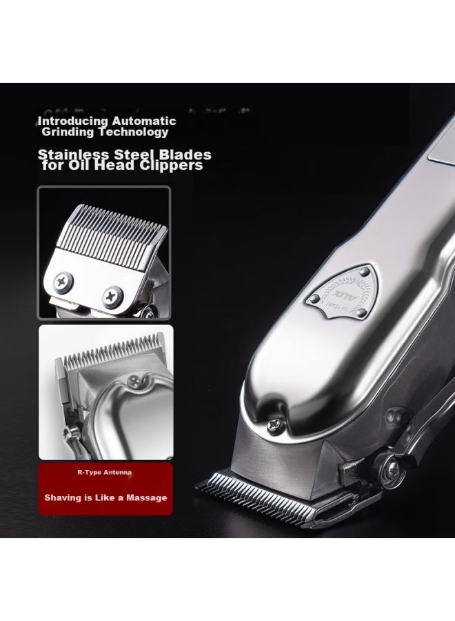 AUX Aux Hair Clipper, Electric Hair Trimmer, Professional Haircutting Set, Adult Electric Scissors, Hair Trimmer, Professional Carving, Bald Head Trimmer, S7 High-end Configuration - Image 4