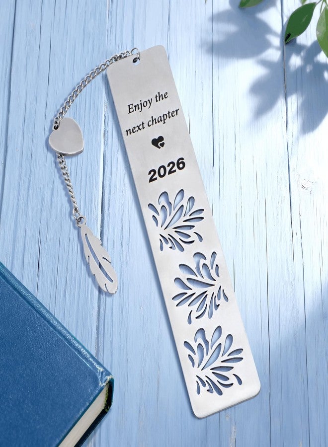 SEEBERY Happy Retirement Gifts 2026, Graduation Bookmark, Enjoy The Next Chapter, Stainless Steel Bookmark for Women Men, Retirement Gifts for Coworker, Teacher Appreciation Gift, Graduation Gifts, Silver - Image 4