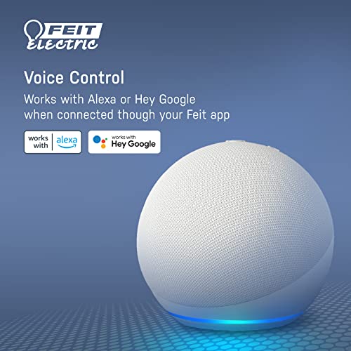 Feit Electric OM60/950CA/AG/3 60 Watt Equivalent WiFi Dimmable, No Hub Required, Alexa or Google Assistant A19 LED Smart Light Bulbs, 4.4" H x 2.4" D, 5000K Daylight, 3 Count - Image 5