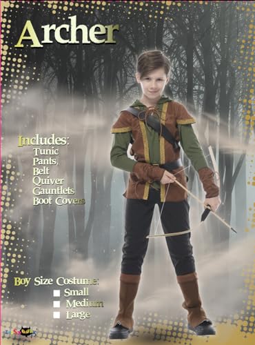 EraSpooky Boys Robin Hood Archer Costume Kids Forest Hunter Halloween Outfits - Image 5