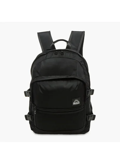 Kappa Boys Logo Print School Backpack with Zip Closure - 11x30x46 cm