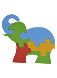 Skillofun Skillofun Wooden Take Apart Baby Puzzle Large - Elephant, Multi Color  - Image 1