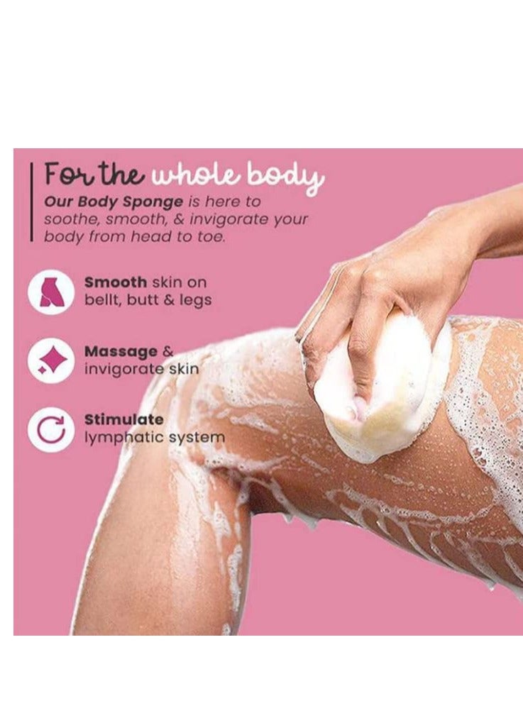 SYOSI Loofah Aromatherapy Body Sponge Puff Aromatherapy Body Sponge Super Peeler Body Sponge Soft Exfoliating Scrub Dead Skin Remover Sponge for Adult Baby 2pcs  - Image 2