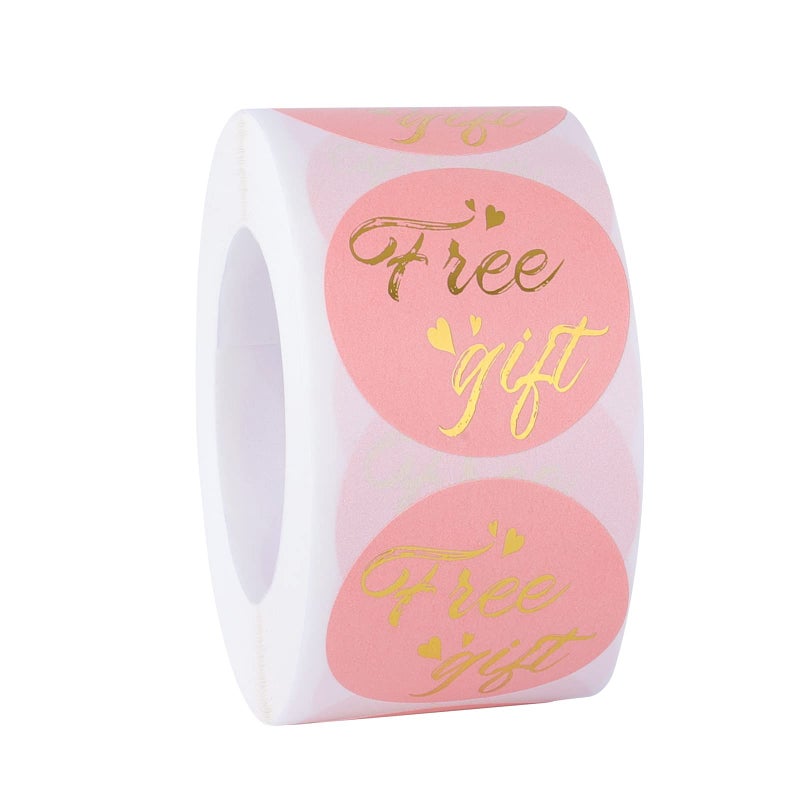 SAVITA 500pcs 1.5inch Customer Appreciation Sticker Sticker Roll Self-Adhesive Labels Decoration for Gift Backpacking Envelopes Postcards Greeting Cards - Image 1