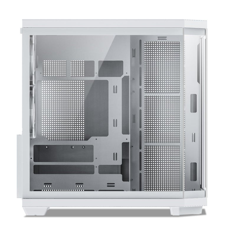 Vetroo CT3 ATX Mid-Tower Gaming Computer PC Case, Dual Chamber Panoramic Tempered Glass, Supports 360mm Radiator & 11 Fans, Up to 410mm GPU, Type-C Ready, High-Airflow for 50 Series GPUs (White) - Image 3