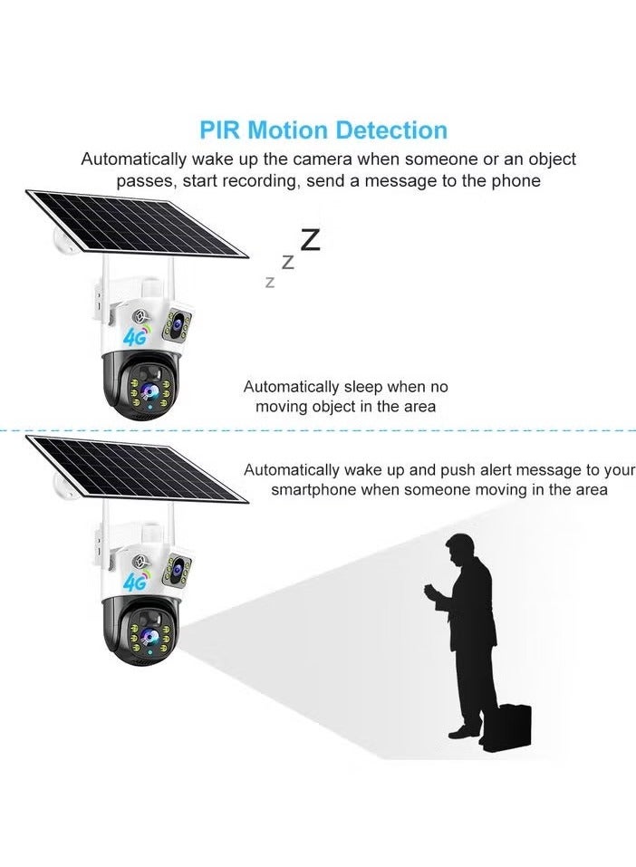 TIGER كاميرا خارجية تعمل بالطاقة الشمسية VCS09-4G – فيديو عالي الدقة، اتصال 4G، كشف الحركة، مقاومة للماء IP65، دعم تطبيق V380Pro، حامل مفاتيح – مثالية لأمان المنزل والمراقبة - Image 2