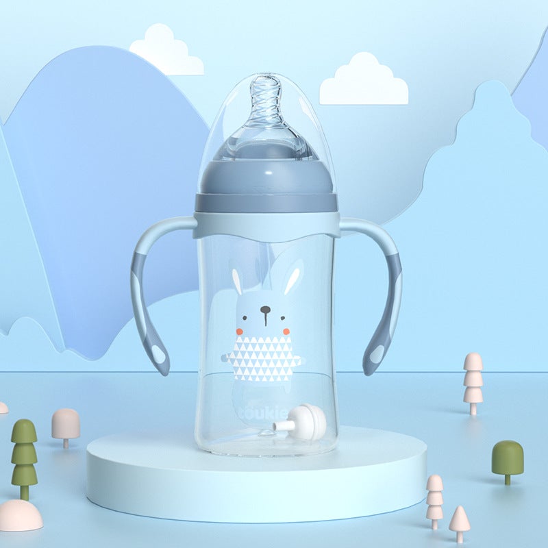 Newborn Bottle Baby Anti-Flatulence Maternal And Infant Products Sealed Cover Imitation Breast Milk Real Sense Break Resistant Weaning Artifact - Image 1