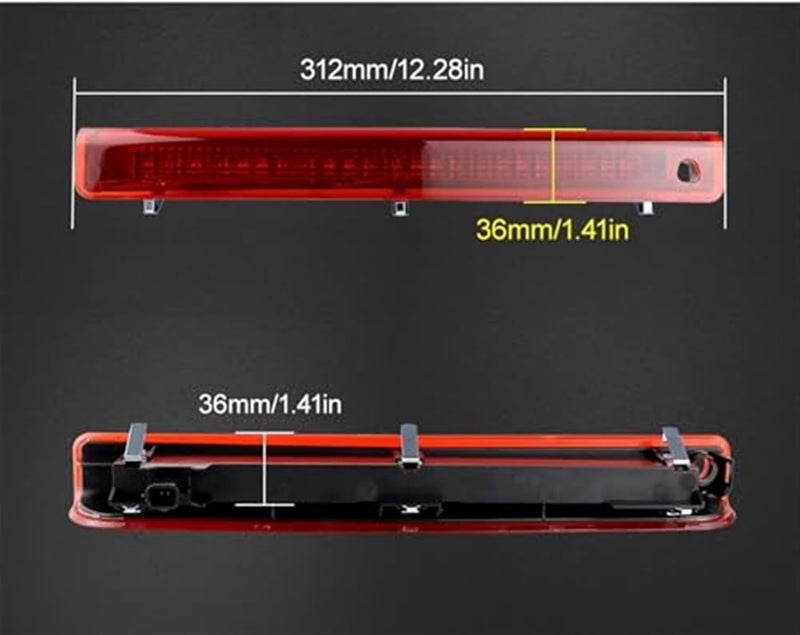 DEMULAX Red/Smoked Mount Stop Light for Renault Megane MK3 - Image 3