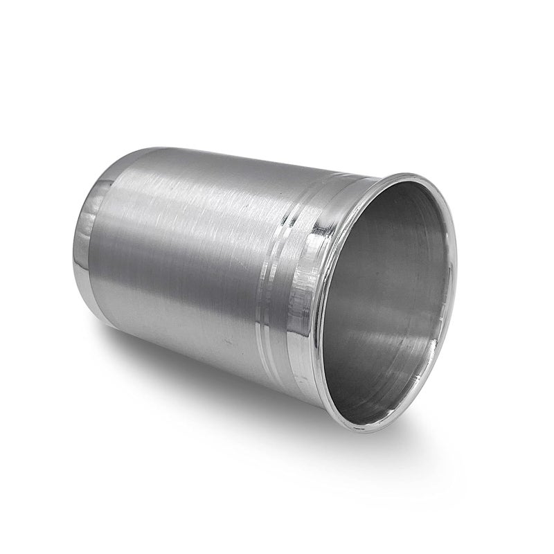 MAA SILVER MAA SILVER Pure Silver Glass Tumbler BIS Hallmarked Perfect for Serving Water Beverages 135ml Capacity97 Purity40 Grams Silver  - Image 3