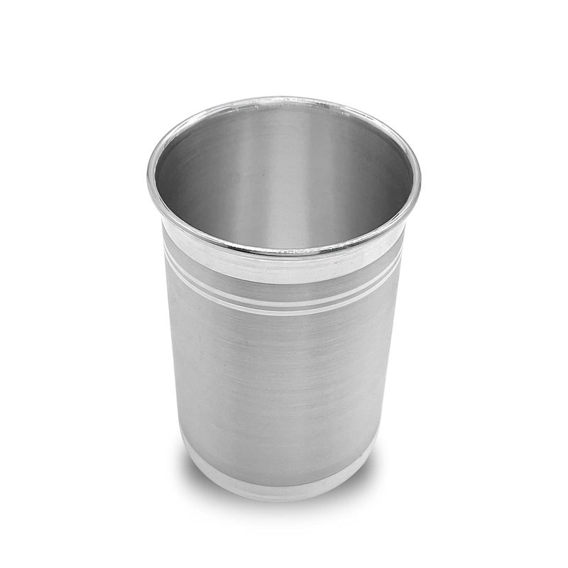 MAA SILVER MAA SILVER Pure Silver Glass Tumbler BIS Hallmarked Perfect for Serving Water Beverages 135ml Capacity97 Purity40 Grams Silver  - Image 4