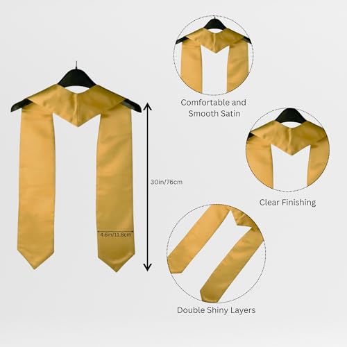 Sarvda Graduation Gown Set With Cap & Sash | Black Convocation Dress For Adult Boys & Girls | Convocation Ceremony Robe | Academic Gown for College & University Graduation | Free Size (18-25 Years) - Image 3