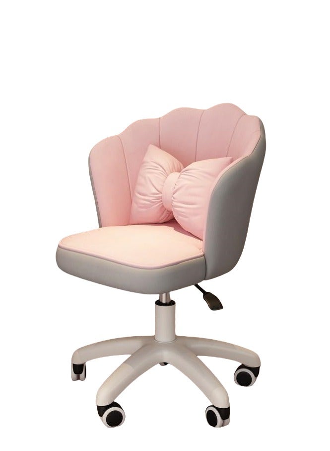 Tanwer Comfortable learning seat backrest, desk, swivel chair, dormitory chair, cute girl bedroom, computer chair - Image 1