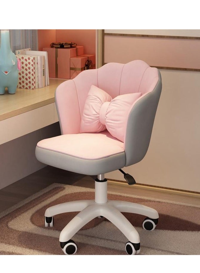 Tanwer Comfortable learning seat backrest, desk, swivel chair, dormitory chair, cute girl bedroom, computer chair - Image 3