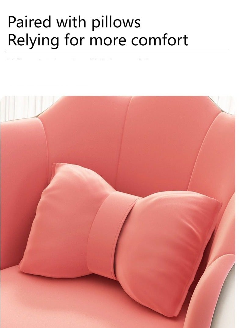 Tanwer Comfortable learning seat backrest, desk, swivel chair, dormitory chair, cute girl bedroom, computer chair - Image 4