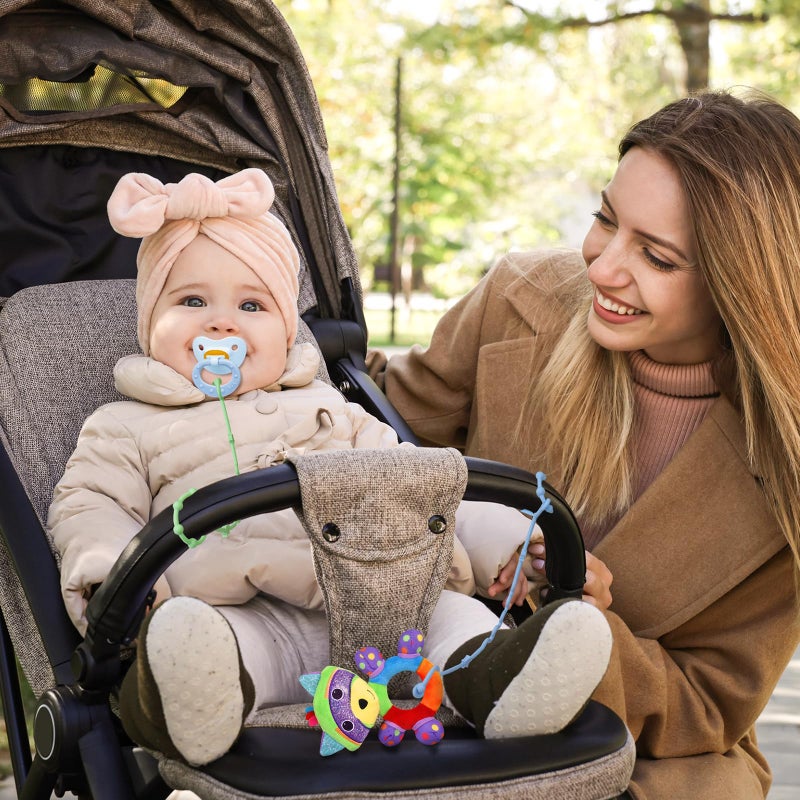 RTMOK Toy Straps for Baby,Silicone Setpacifier Clip,Applies to Car Seat Toy,Teether Toy,High Chair,Stroller Accessories,Baby Toy Clips,Cribs,Rocking Chair - Image 4