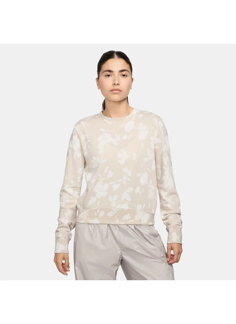 Nike Women's Sportswear Chill Terry Printed Sweatshirt