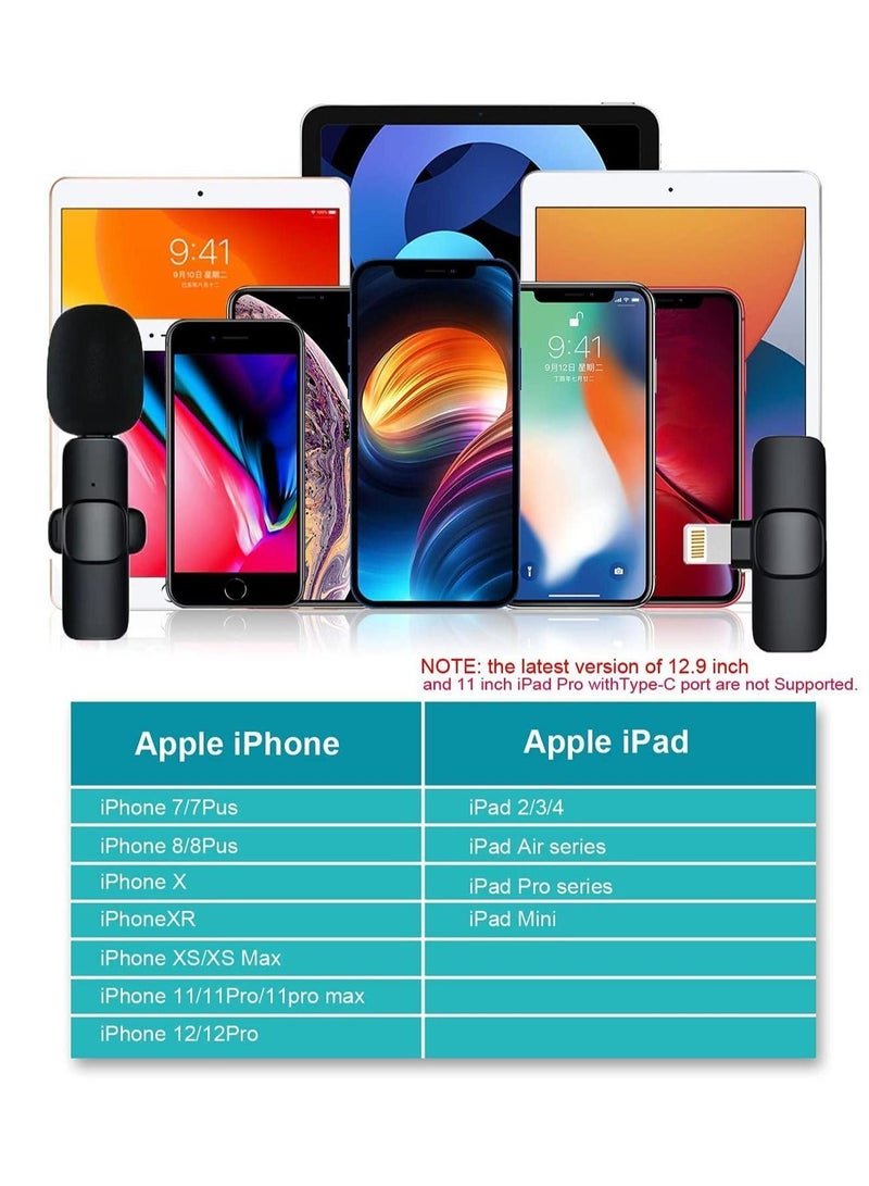 Y&D Wireless Lavalier Microphone 2.4G Radio Noise Reduction Suitable for iPhone iPad Record YouTube Facebook Live Interviews Meetings Tiktok Podcasts Video Blogs etc  - Image 5
