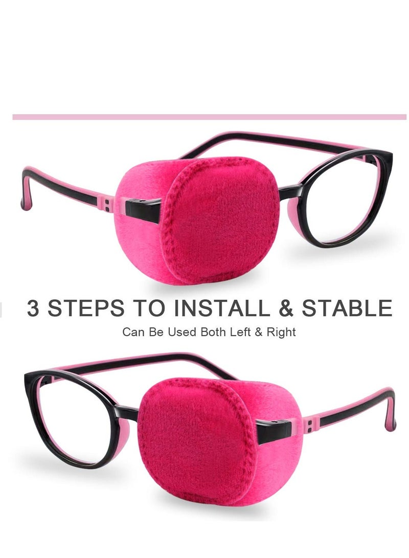 4 Pack Eye Patches for Kids Girls Boys Right & Left Eye Patch for Glasses, Lazy Eye Patch for Children Treating Lazy Eye Amblyopia Strabismus and After Surgery 10 x 5cm Full Coverage Pink - Image 3