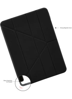 Pipetto جراب Origami No1 لجهاز Apple iPad Pro مقاس 11 بوصة (2024) M4 Smart Cover مع حامل 5 في 1 - أسود  - Image 4