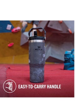 Stanley IceFlow Flip Straw Water Bottle, 0.88L – Vacuum Insulated Leakproof & BPA-Free – Keeps Water Cold for 12 Hours – Easy-Carry, Dishwasher Safe Stainless Steel Travel Mug (Charcoal) – Perfect for Workouts, Commutes, and Outdoor Adventures  - Image 4